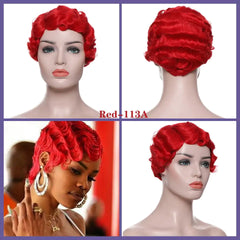High Temperature Resistant Silk Wave Wig Headgear