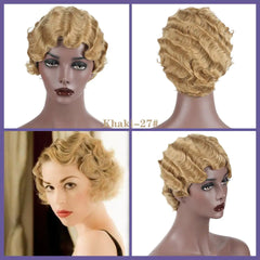 High Temperature Resistant Silk Wave Wig Headgear