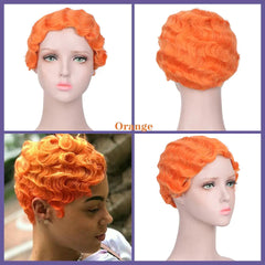 High Temperature Resistant Silk Wave Wig Headgear