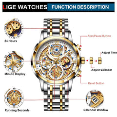 Men's Waterproof Luminous Chronograph Watch
