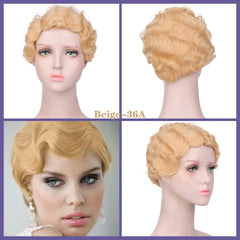 High Temperature Resistant Silk Wave Wig Headgear