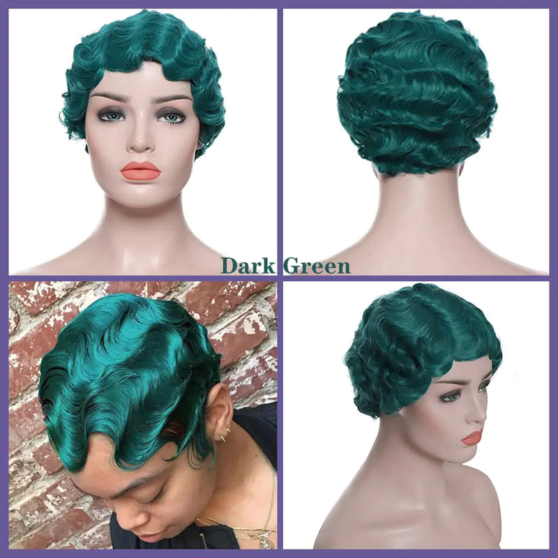 High Temperature Resistant Silk Wave Wig Headgear